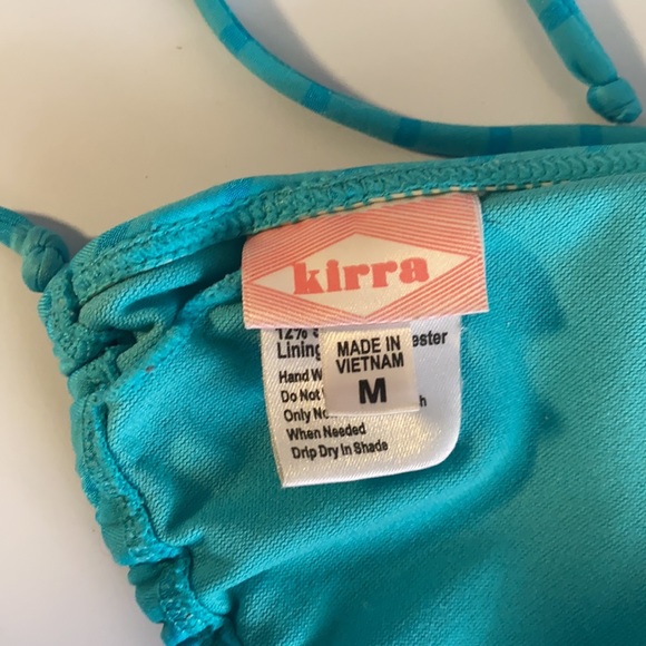 3/$10🌻 Stripped blue bikini top - Picture 2 of 2